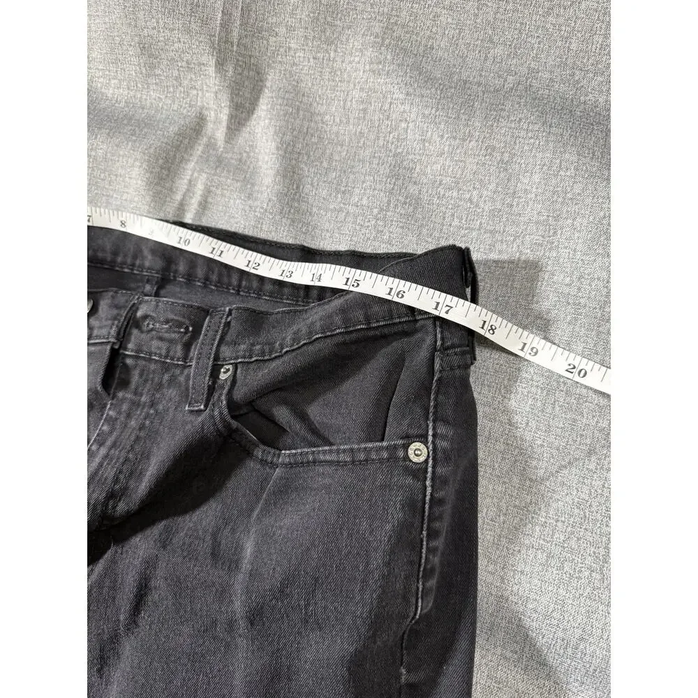 Levi's 514 Straight Jeans Mens 32x34 Faded Black Denim Long Inseam Tall